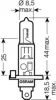 64152 OSRAM Автолампа галогенная p14.5s