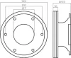 Превью - 58261 BEHR/HELLA/PAGID Тормозной диск (фото 2)