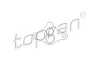 207 315 TOPRAN Прокладка клапана цециркуляции выхлопных газов