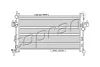 207 398 TOPRAN Радиатор охлаждения двигателя