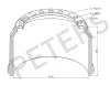 016.403-00A PETERS Барабан тормозной задний 410x220/240 h306 d298/335 n10x23 omn mb, neoplan