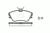 Превью - 0480.00 REMSA Комплект тормозных колодок, дисковый тормоз (фото 2)