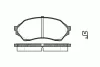 Превью - 0699.00 REMSA Комплект тормозных колодок, дисковый тормоз (фото 2)