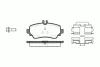 Превью - 0650.00 REMSA Комплект тормозных колодок, дисковый тормоз (фото 2)
