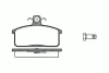 Превью - 0128.40 REMSA Комплект тормозных колодок, дисковый тормоз (фото 2)