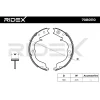 Превью - 70B0110 RIDEX Комплект тормозных колодок, стояночная тормозная система (фото 3)