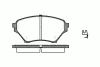 Превью - 2850.02 ROADHOUSE Комплект тормозных колодок, дисковый тормоз (фото 2)
