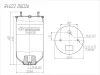 Превью - R4022DG02A ROSTAR Пневмоподушка без стакана saf2618 2шп.m12 между шп.158мм 1отв.штуц.m22. saf (фото 2)