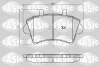 Превью - 6214015 SASIC Комплект тормозных колодок, дисковый тормоз (фото 2)