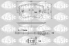 Превью - 6216088 SASIC Комплект тормозных колодок, дисковый тормоз (фото 2)