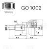 Превью - GO 1002 TRIALLI Шарнирный комплект, приводной вал (фото 4)