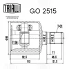 Превью - GO 2515 TRIALLI Шарнирный комплект, приводной вал (фото 3)