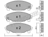 Превью - 388.0 TRUSTING Комплект тормозных колодок, дисковый тормоз (фото 2)