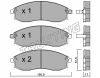 Превью - 315.0 TRUSTING Комплект тормозных колодок, дисковый тормоз (фото 2)