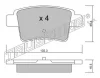 Превью - 817.0 TRUSTING Комплект тормозных колодок, дисковый тормоз (фото 2)
