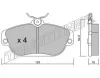 Превью - 134.0 TRUSTING Комплект тормозных колодок, дисковый тормоз (фото 2)