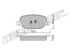 Превью - 720.0 TRUSTING Комплект тормозных колодок, дисковый тормоз (фото 2)