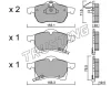 Превью - 267.0 TRUSTING Комплект тормозных колодок, дисковый тормоз (фото 2)