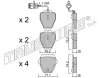 Превью - 790.0 TRUSTING Комплект тормозных колодок, дисковый тормоз (фото 2)