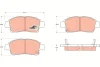 Превью - GDB3218 TRW Комплект тормозных колодок, дисковый тормоз (фото 4)