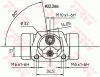 Превью - BWH231 TRW Колесный тормозной цилиндр (фото 4)