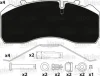 Превью - 882204 VALEO Комплект тормозных колодок, дисковый тормоз (фото 5)