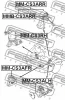 Превью - MM-CS3AFR FEBEST Подвеска, двигатель (фото 2)