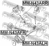 Превью - MM-N43ALH FEBEST Подвеска, двигатель (фото 2)