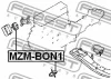 Превью - MZM-BON1 FEBEST Подвеска, двигатель (фото 2)