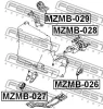 Превью - MZMB-027 FEBEST Подвеска, двигатель (фото 2)