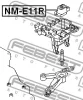 Превью - NM-E11R FEBEST Подвеска, двигатель (фото 2)