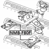 Превью - NMB-F80F FEBEST Подвеска, двигатель (фото 2)