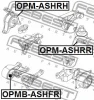 Превью - OPMB-ASHFR FEBEST Подвеска, двигатель (фото 2)