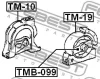 TM-19 FEBEST Подвеска, двигатель