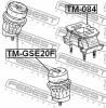 Превью - TM-GSE20F FEBEST Подвеска, двигатель (фото 2)