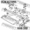 Превью - VLM-XC70RR FEBEST Подвеска, двигатель (фото 2)