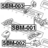 Превью - SBM-001 FEBEST Подвеска, механическая коробка передач (фото 2)
