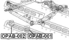 Превью - OPAB-002 FEBEST Подвеска, вспомогательная рама / агрегатная опора (фото 2)