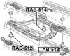 Превью - TAB-512 FEBEST Подвеска, вспомогательная рама / агрегатная опора (фото 2)
