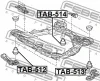 Превью - TAB-513 FEBEST Подвеска, вспомогательная рама / агрегатная опора (фото 2)