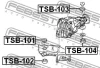 Превью - TSB-104 FEBEST Опора, дифференциал (фото 2)