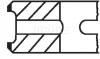 205 43 N0 KNECHT/MAHLE Комплект поршневых колец