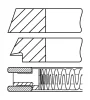 08-102500-00 GOETZE Комплект поршневых колец