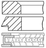 08-104207-00 GOETZE Комплект поршневых колец