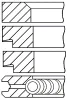 08-396300-10 GOETZE Комплект поршневых колец