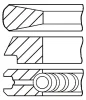 08-434100-00 GOETZE Комплект поршневых колец