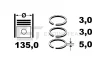 R1008100 ET ENGINETEAM Комплект поршневых колец