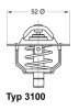 Превью - 3100.88D WAHLER Термостат, охлаждающая жидкость (фото 3)