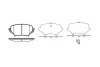 Превью - P10893.01 WOKING Комплект тормозных колодок, дисковый тормоз (фото 2)