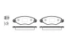 Превью - P7433.20 WOKING Комплект тормозных колодок, дисковый тормоз (фото 2)